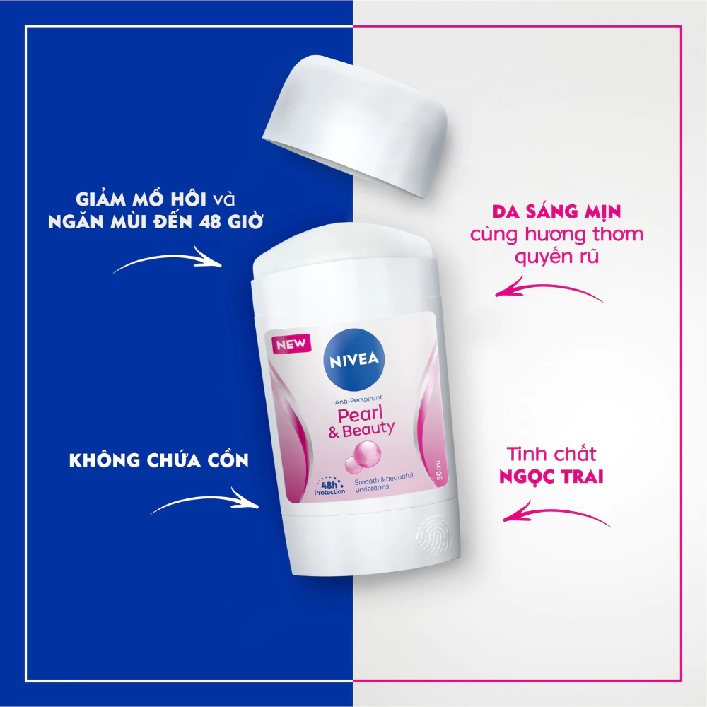 Sáp khử mùi Nivea ngọc trai đẹp quyến rũ 50ml
