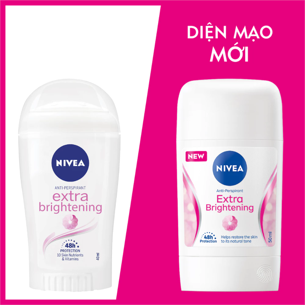 Sáp khử mùi Nivea sáng mịn mờ vết thâm 50ml