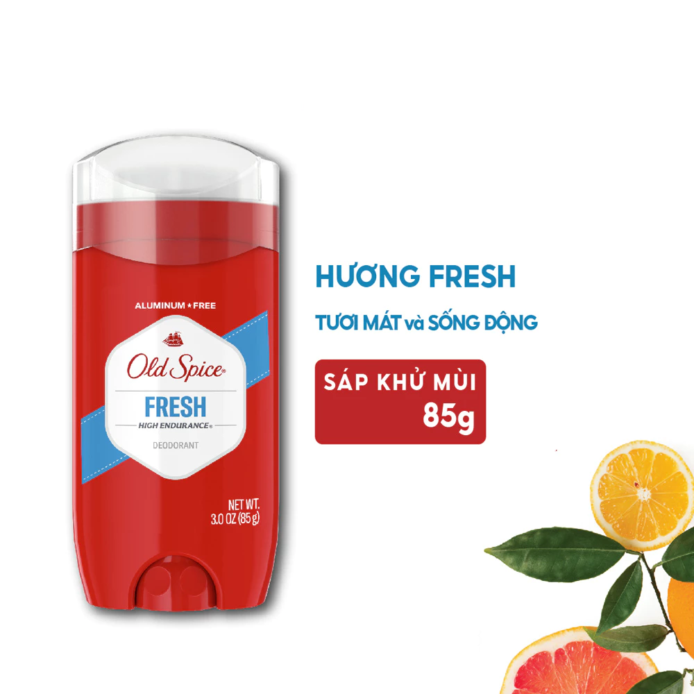 Sáp khử mùi Old Spice hương Pure Sport năng động/Fresh tươi mát/Original truyền thống 85g