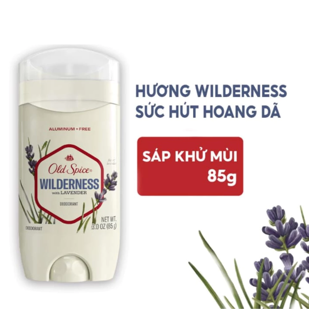 Sáp khử mùi Old Spice hương Wilderness sức hút hoang dã/NightPanther ấm áp và lịch lãm/Oasis ốc đảo thanh mát 85g