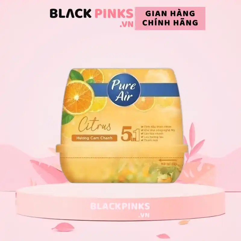 Sáp thơm khử mùi Pure Air hương cam chanh/hoa hồng/lavender/hoa anh đào 180g