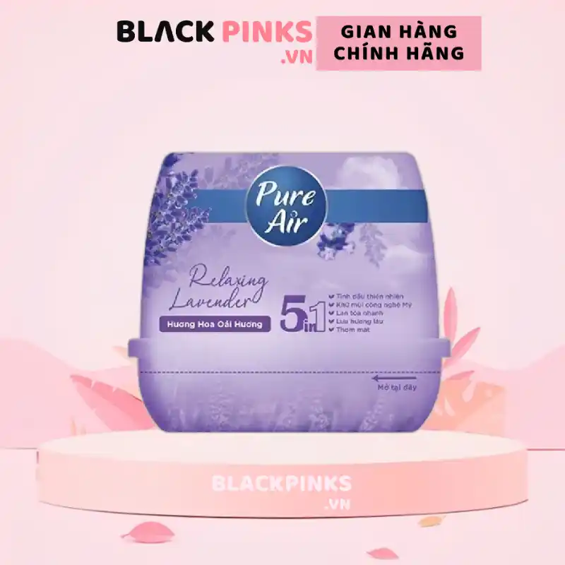 Sáp thơm khử mùi Pure Air hương cam chanh/hoa hồng/lavender/hoa anh đào 180g