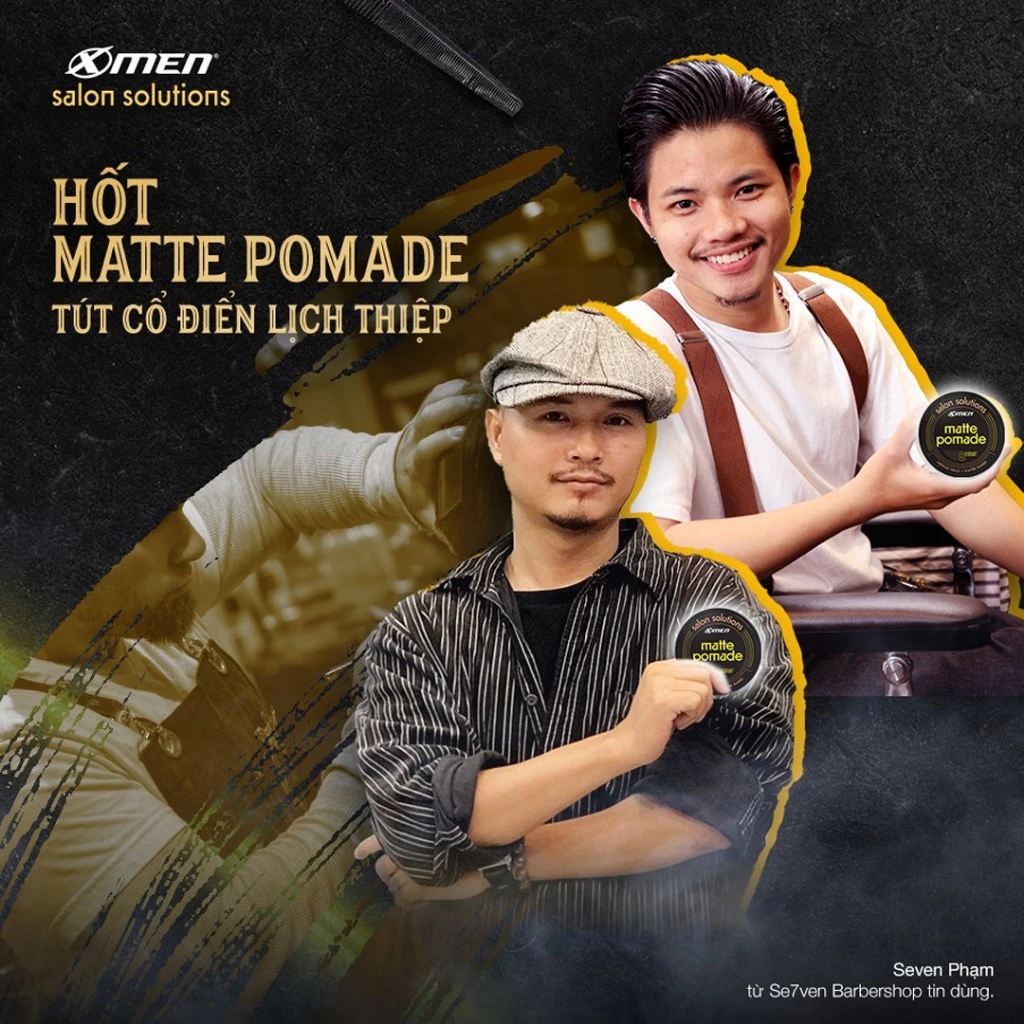 Sáp vuốt tóc X-Men Salon Solution Matte Pomade/ Hard Wax/ Clay Wax 70g