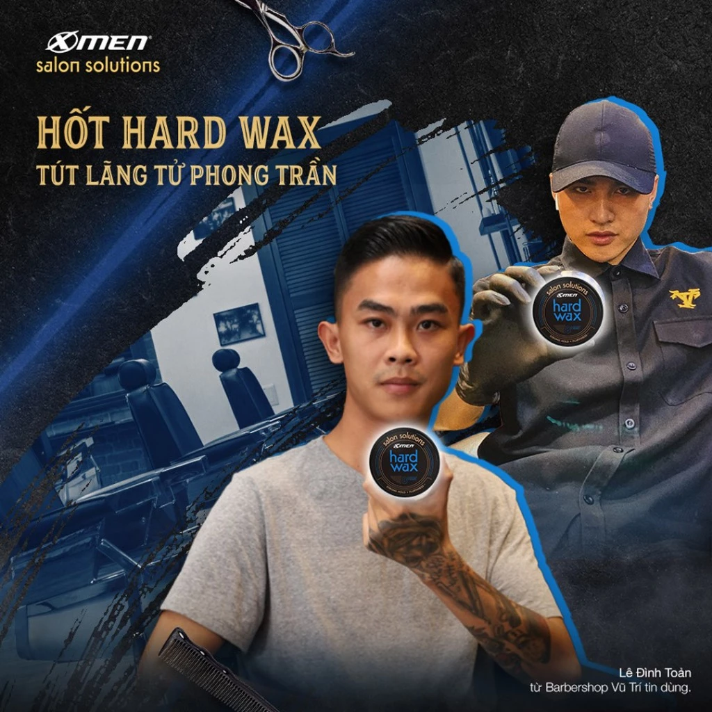 Sáp vuốt tóc X-Men Salon Solution Matte Pomade/ Hard Wax/ Clay Wax 70g