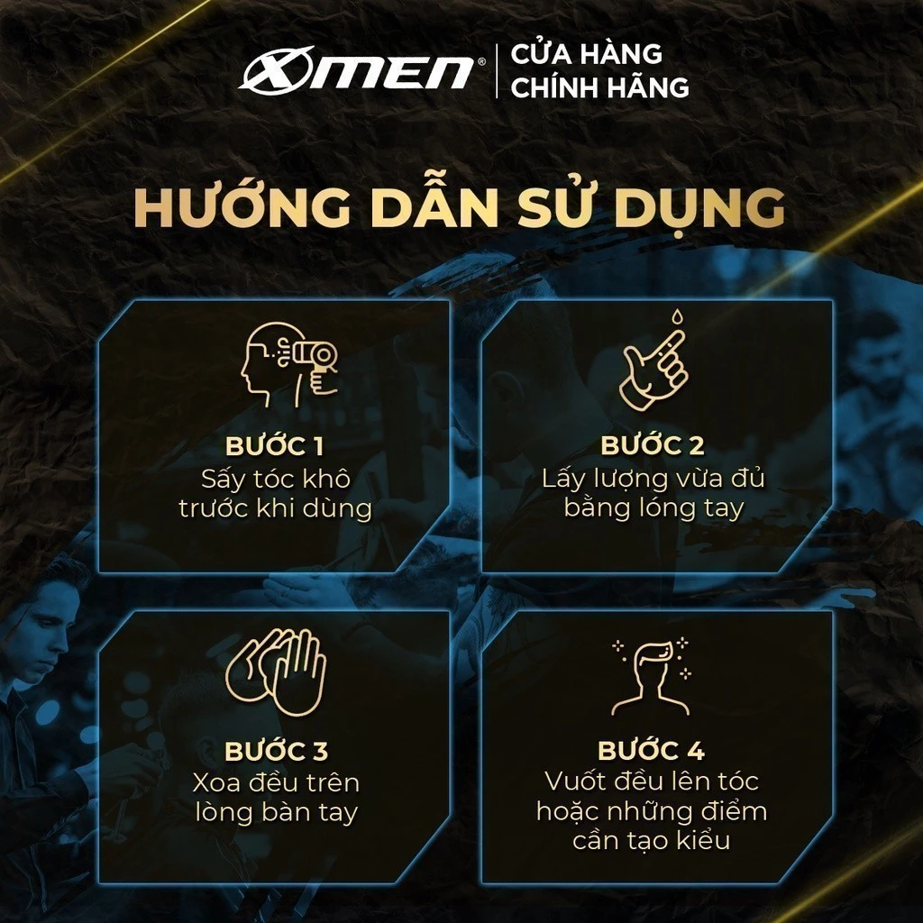 Sáp vuốt tóc X-Men Salon Solution Matte Pomade/ Hard Wax/ Clay Wax 70g