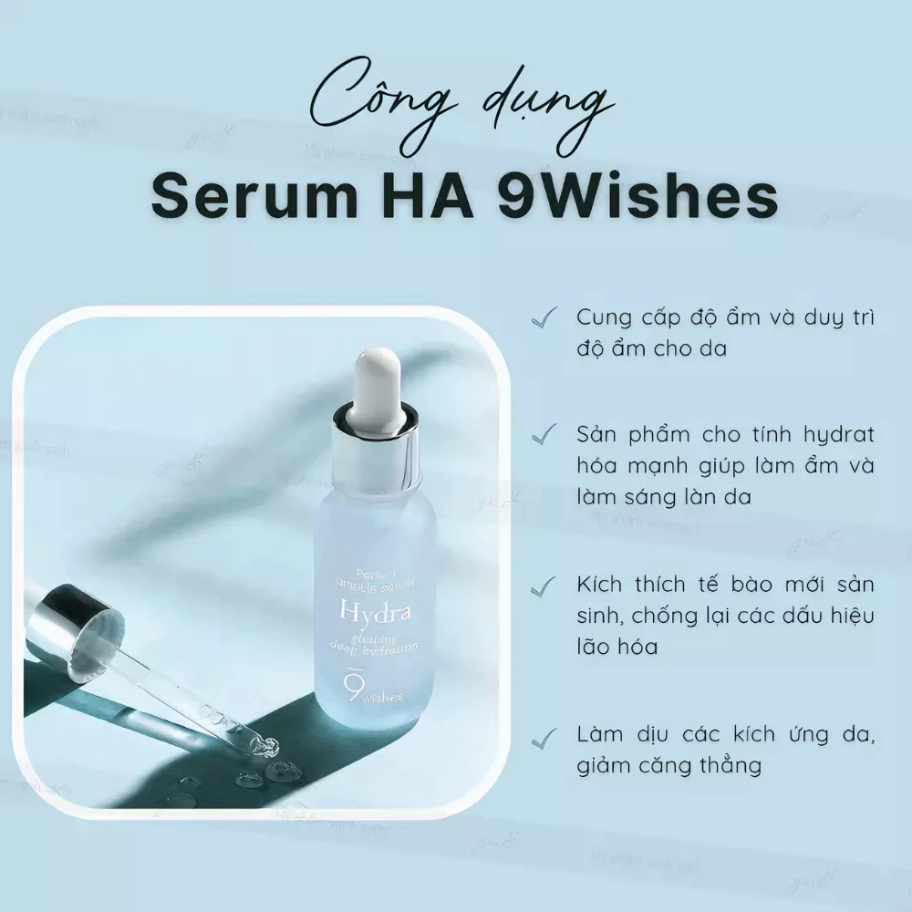 Serum 9Wishes dưỡng ẩm & làm căng bóng da 25ml.