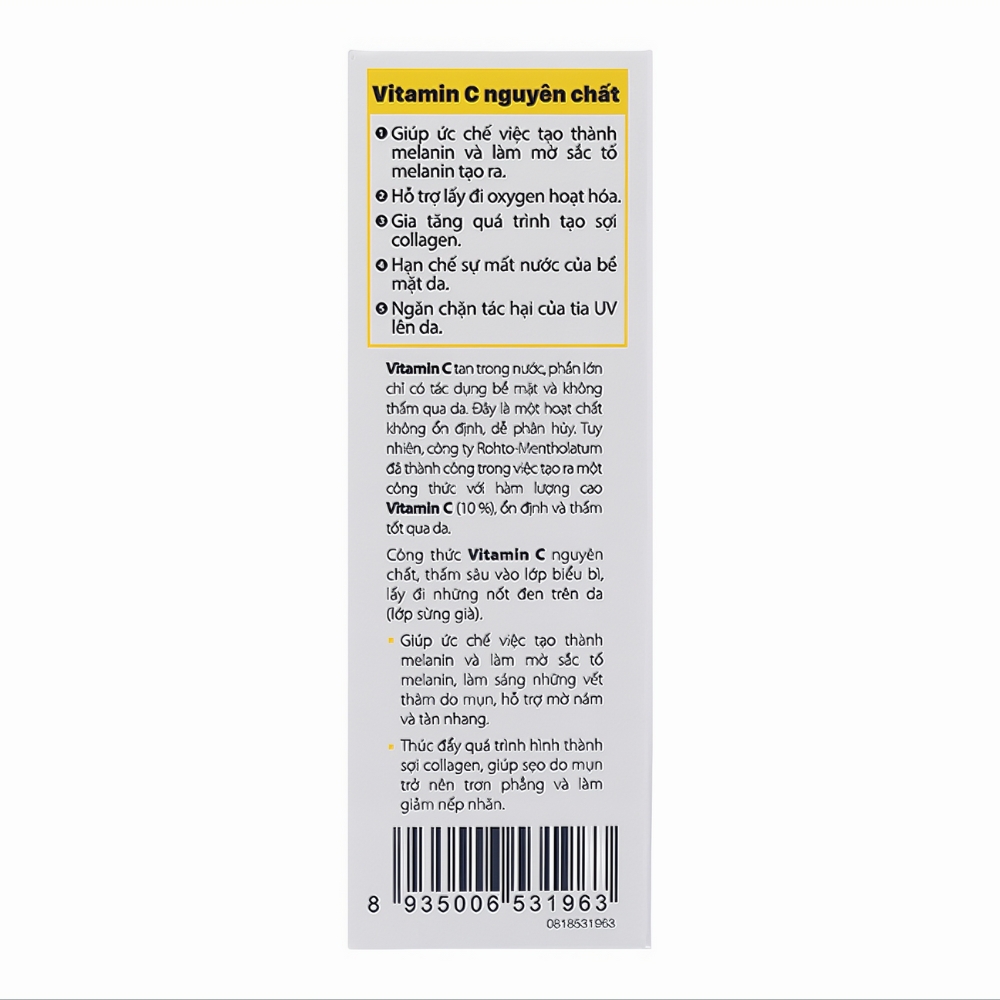 Serum Acnes Vitamin C làm mờ sẹo & vết thâm 15ml