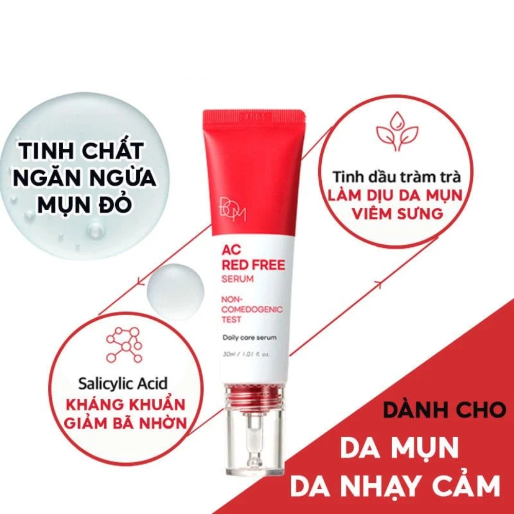 Serum B.O.M ngăn ngừa mụn đỏ 30ml