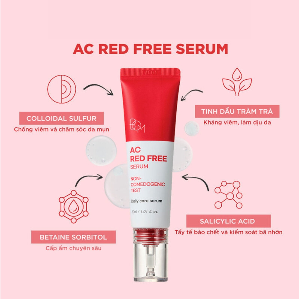 Serum B.O.M ngăn ngừa mụn đỏ 30ml