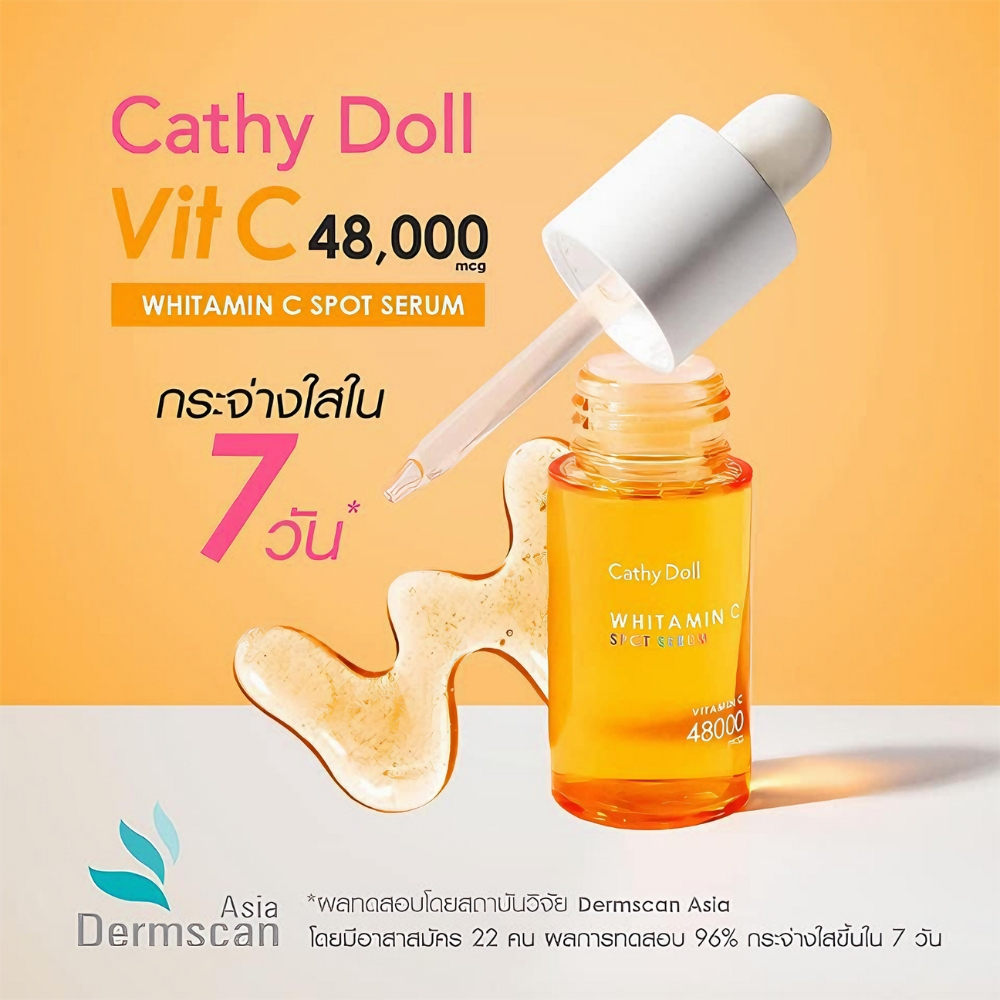 Serum Cathy Doll Vitamin C dưỡng sáng, mờ thâm 30ml