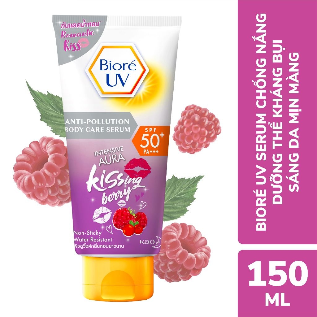 Serum chống nắng dưỡng thể Bioré sáng da hương quả mọng 150ml