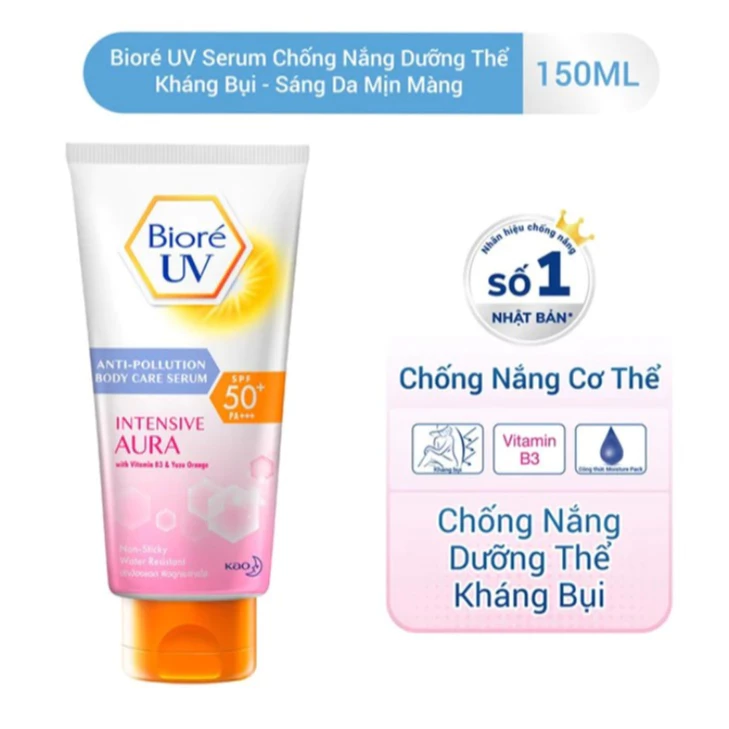 Serum chống nắng dưỡng thể Bioré sáng da mịn màng 50ml/150ml