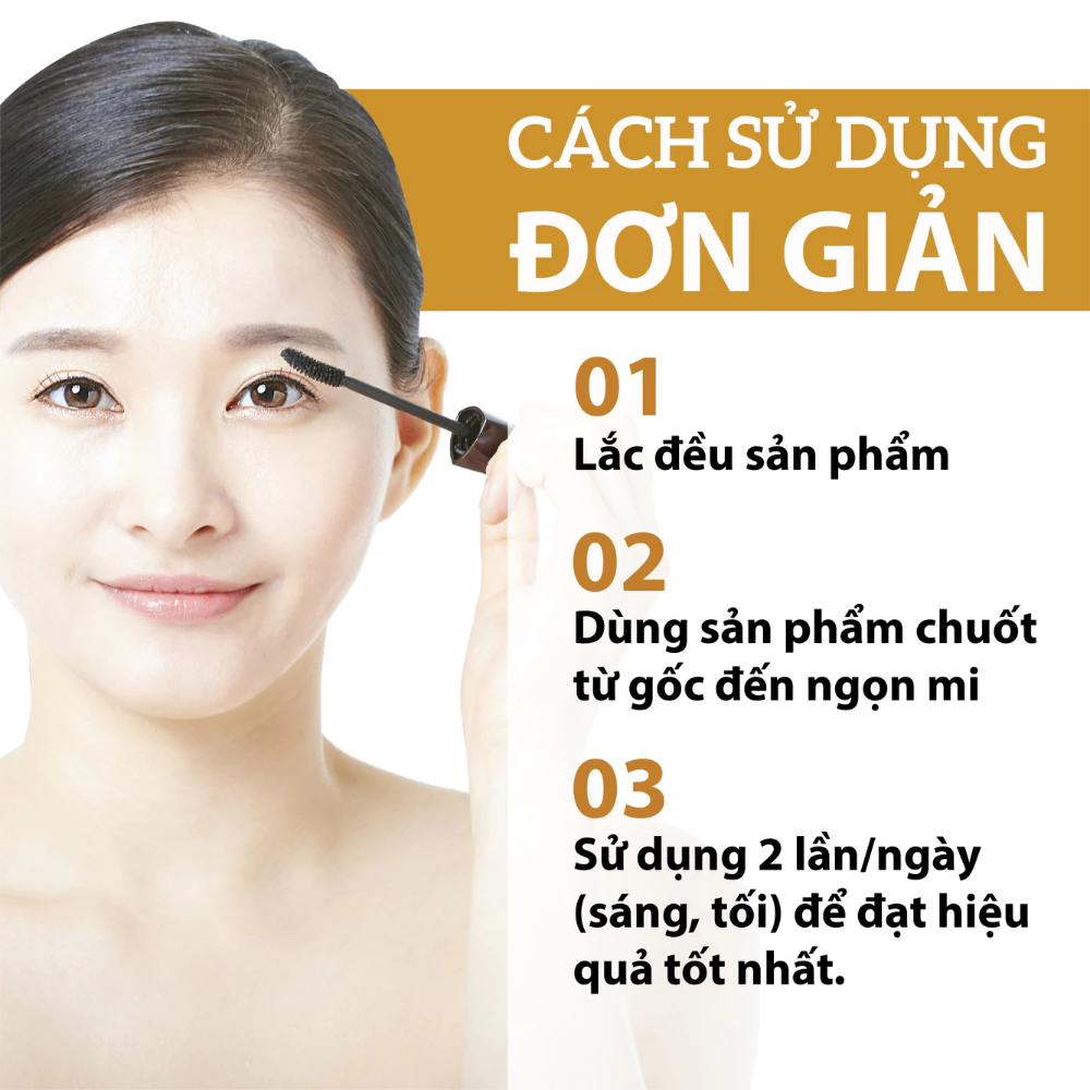 Serum dưỡng dài mi Milaganics dầu dừa, Argan & Olive 5ml