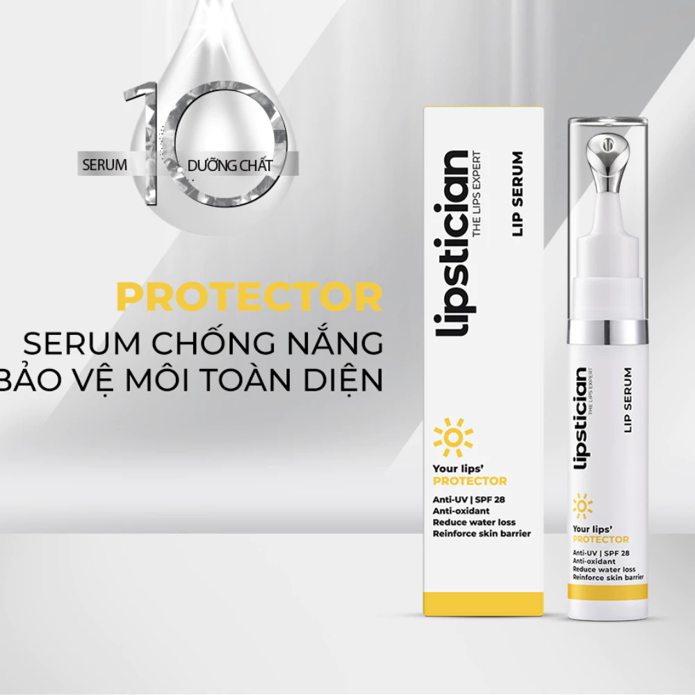Serum dưỡng môi Lipstician dưỡng môi căng mọng /Phục hồi môi khô nứt /Chống nắng bảo vệ toàn diện 9g
