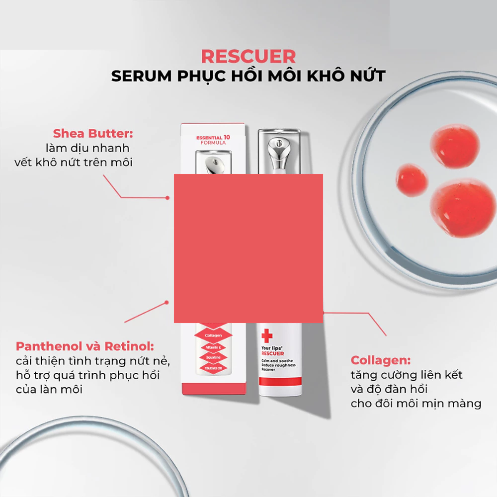Serum dưỡng môi Lipstician dưỡng môi căng mọng /Phục hồi môi khô nứt /Chống nắng bảo vệ toàn diện 9g