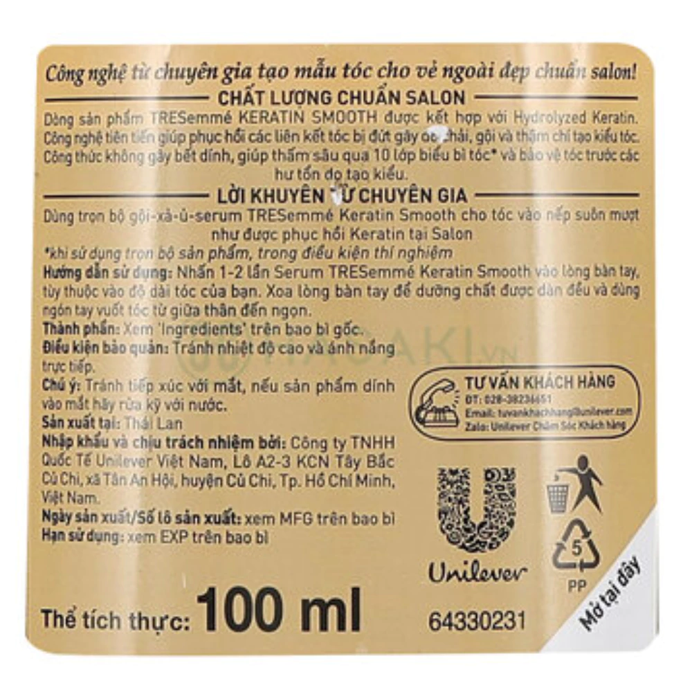 Serum dưỡng tóc TRESemmé 100ml
