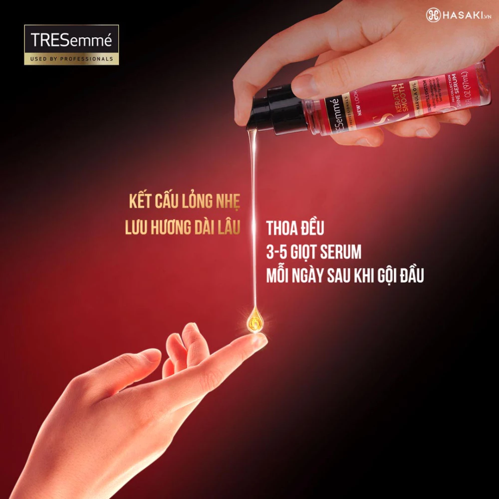 Serum dưỡng tóc TRESemmé vào nếp bóng mượt 97ml