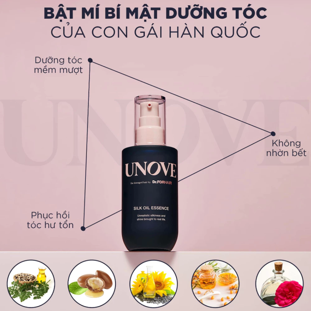 Serum dưỡng tóc Unove chăm sóc tóc khô và hư tổn 70ml