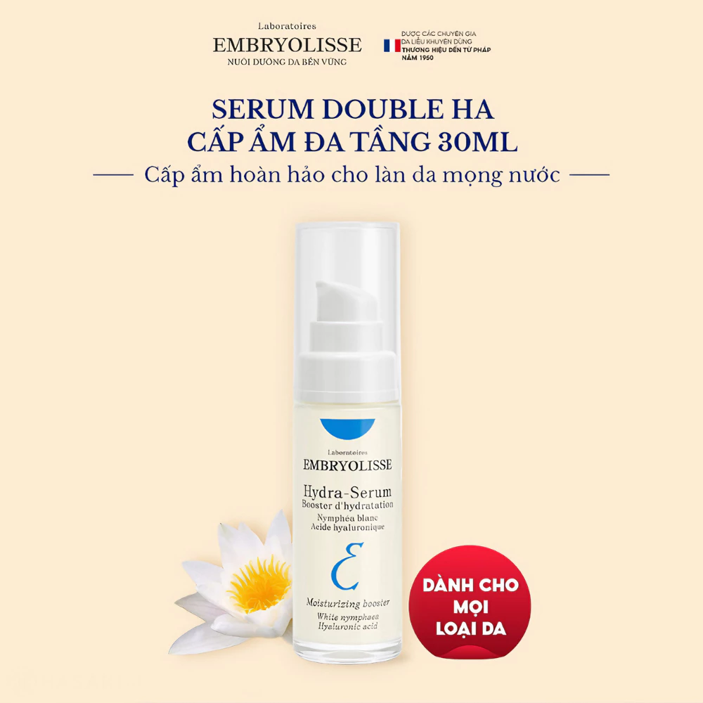 Serum Embryolisse Double HA cấp ẩm đa tầng 30ml