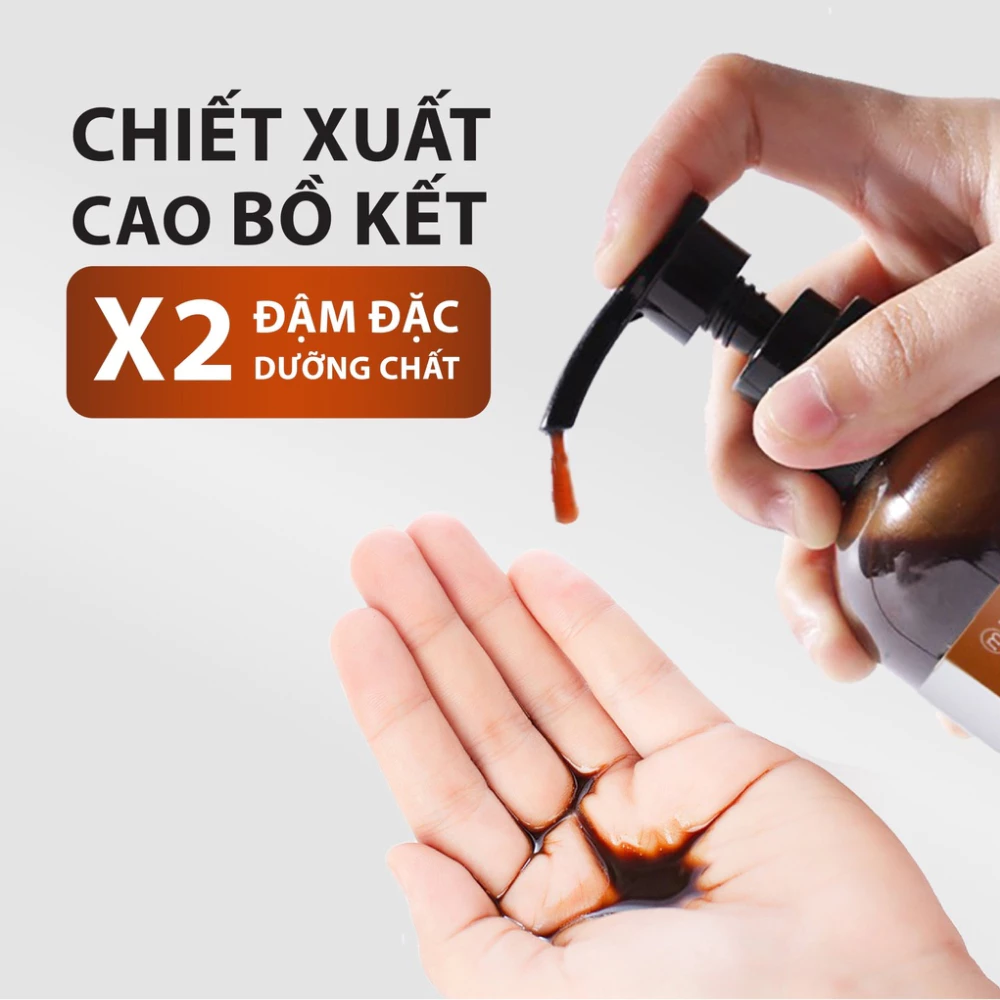Serum gội Bồ Kết Milaganics đen mượt óng ả 250ml