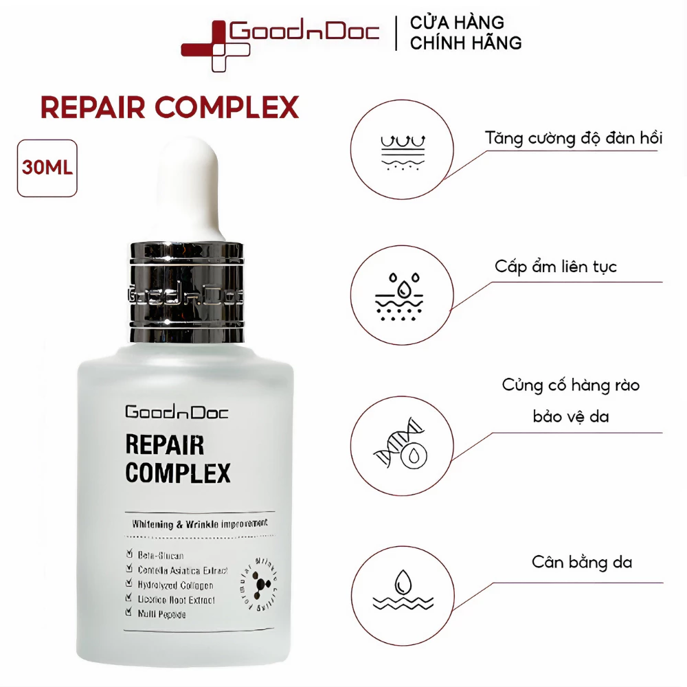 Serum GoodnDoc dưỡng ẩm, mờ nhăn & giúp da tươi sáng 30ml