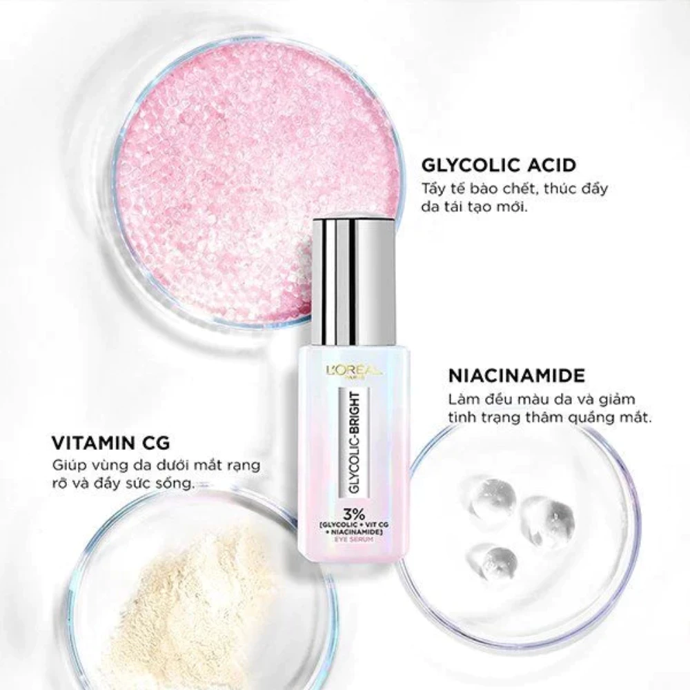 Serum L'Oreal dưỡng sáng và mờ thâm vùng mắt 20ml