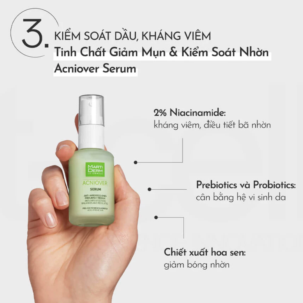 Serum Martiderm giảm mụn và kiểm soát nhờn 30ml
