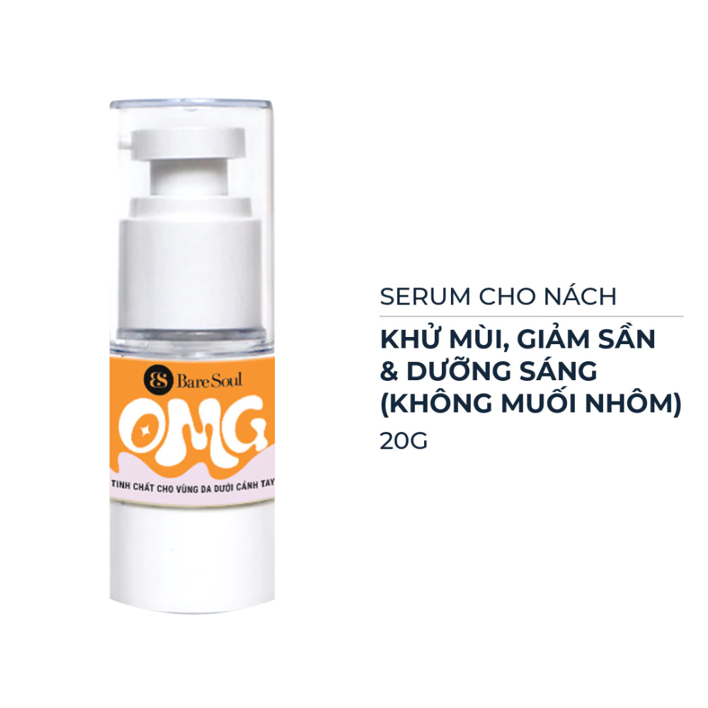 Serum nách BareSoul che khuyết điểm,mờ thâm/Ngăn mồ hôi, khử mùi & dưỡng sáng/Khử mùi, giảm sần & dưỡng sáng 20g
