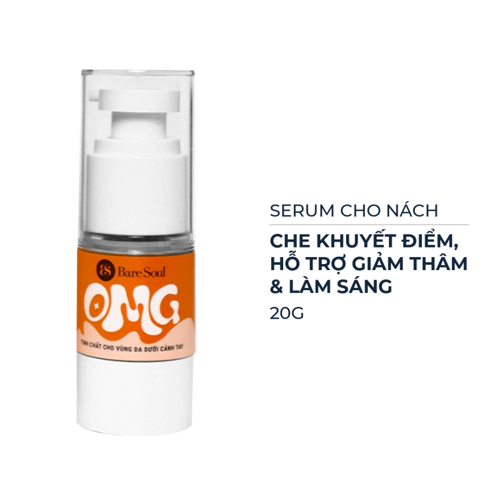 Serum nách BareSoul che khuyết điểm,mờ thâm/Ngăn mồ hôi, khử mùi & dưỡng sáng/Khử mùi, giảm sần & dưỡng sáng 20g