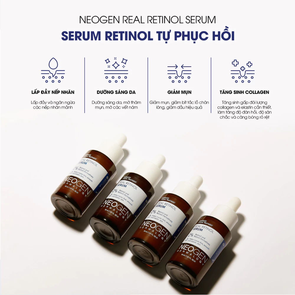 Serum Neogen Dermalogy 2% retinol sinh học phục hồi da 30ml