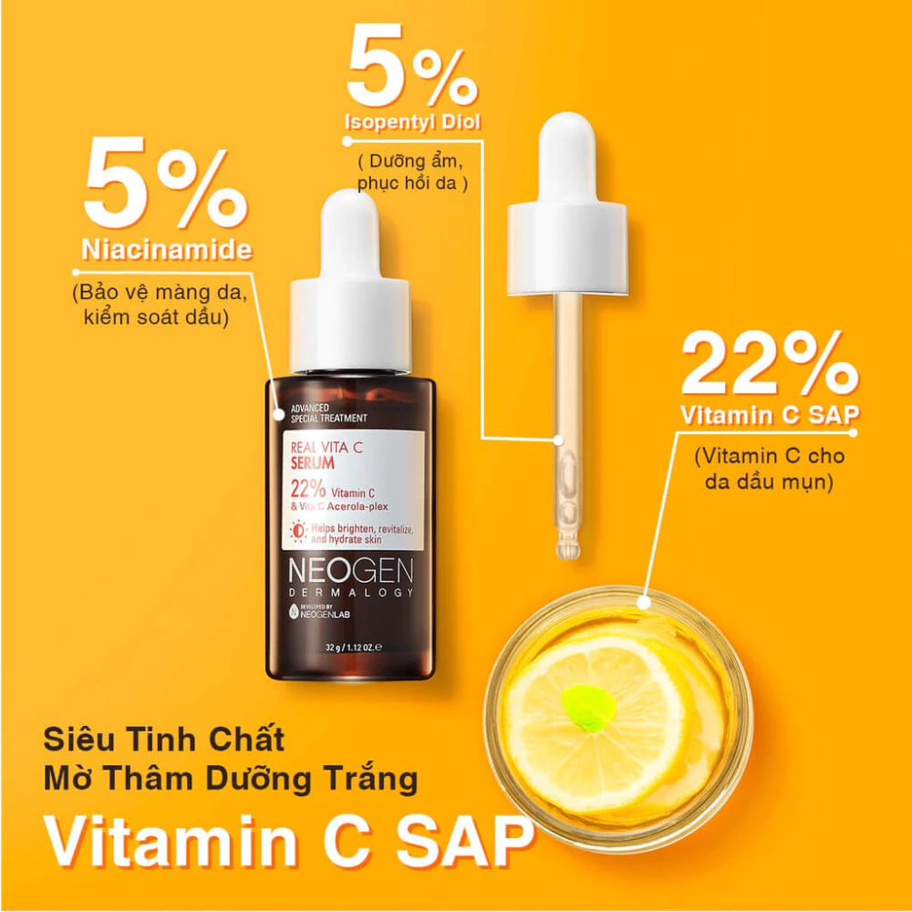 Serum Neogen Dermalogy dưỡng sáng da, mờ thâm 32g