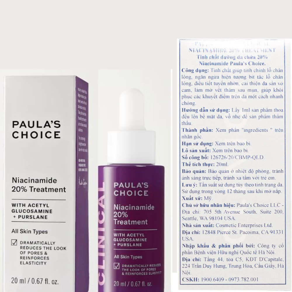 Serum Paula's Choice se khít lỗ chân lông tối ưu 20ml