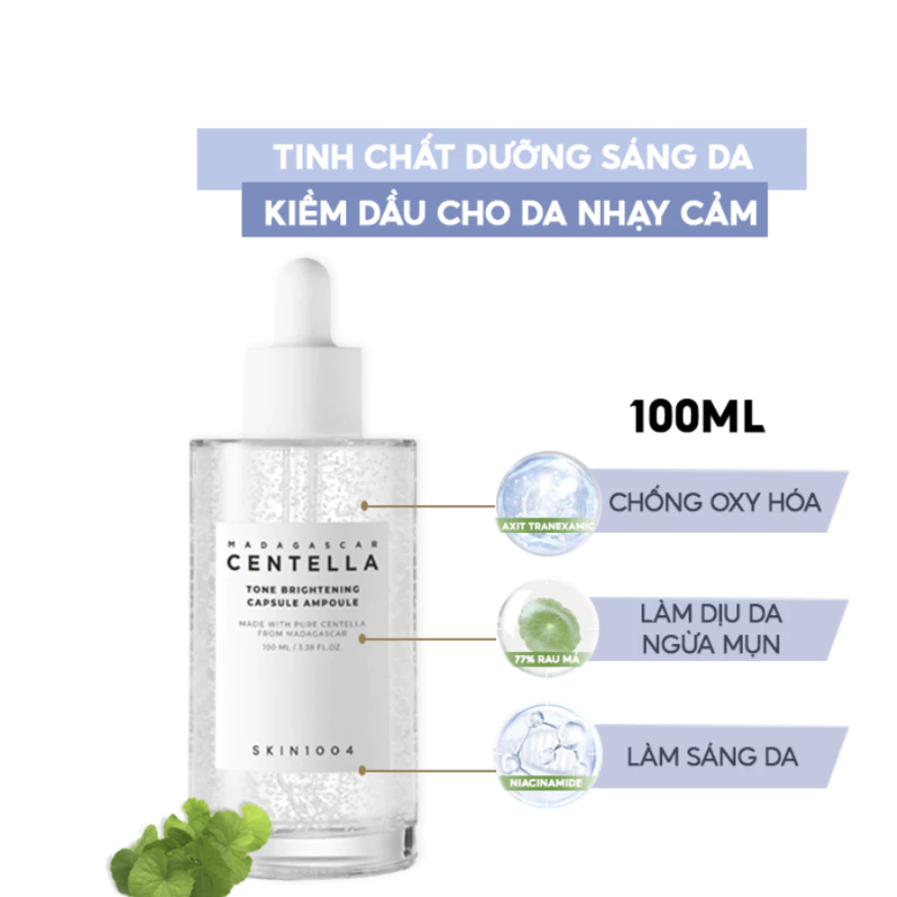Serum Skin1004 rau má dưỡng sáng và làm dịu da 100ml