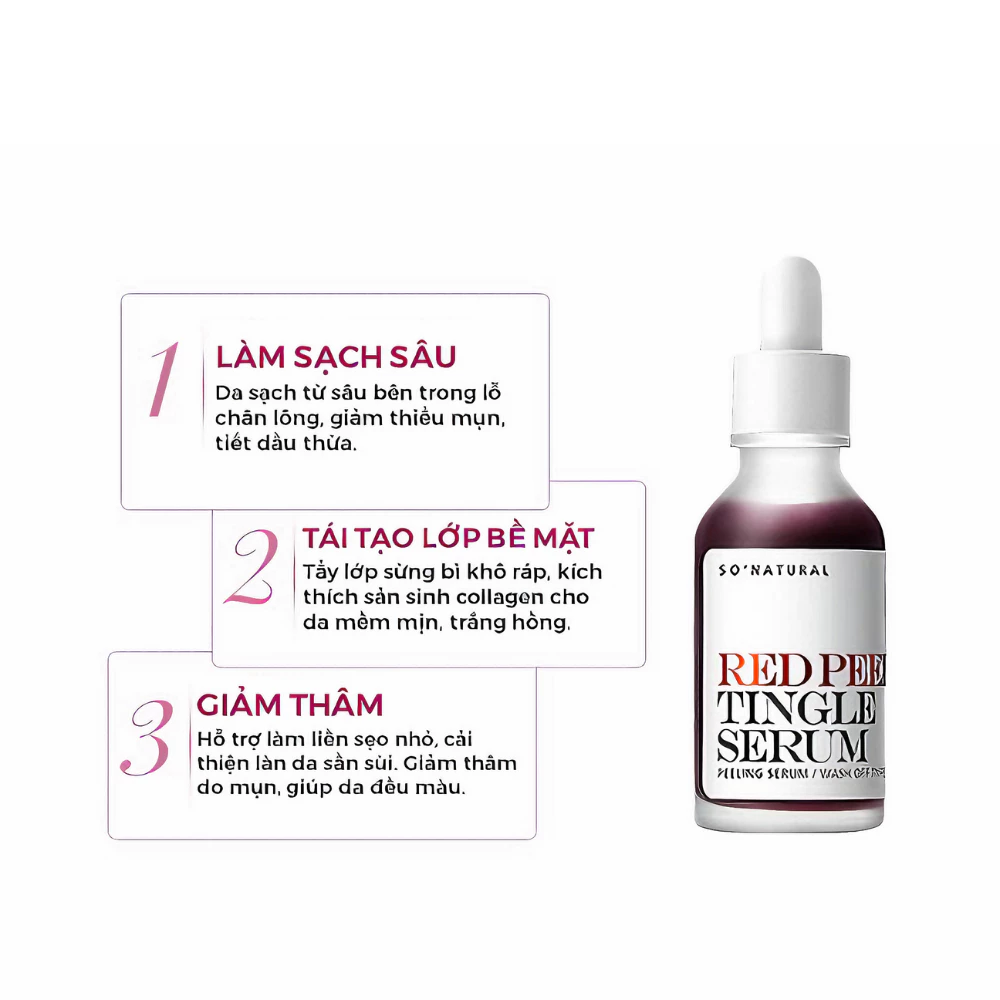 Serum So'Natural làm giảm mụn, tái tạo làn da 35ml