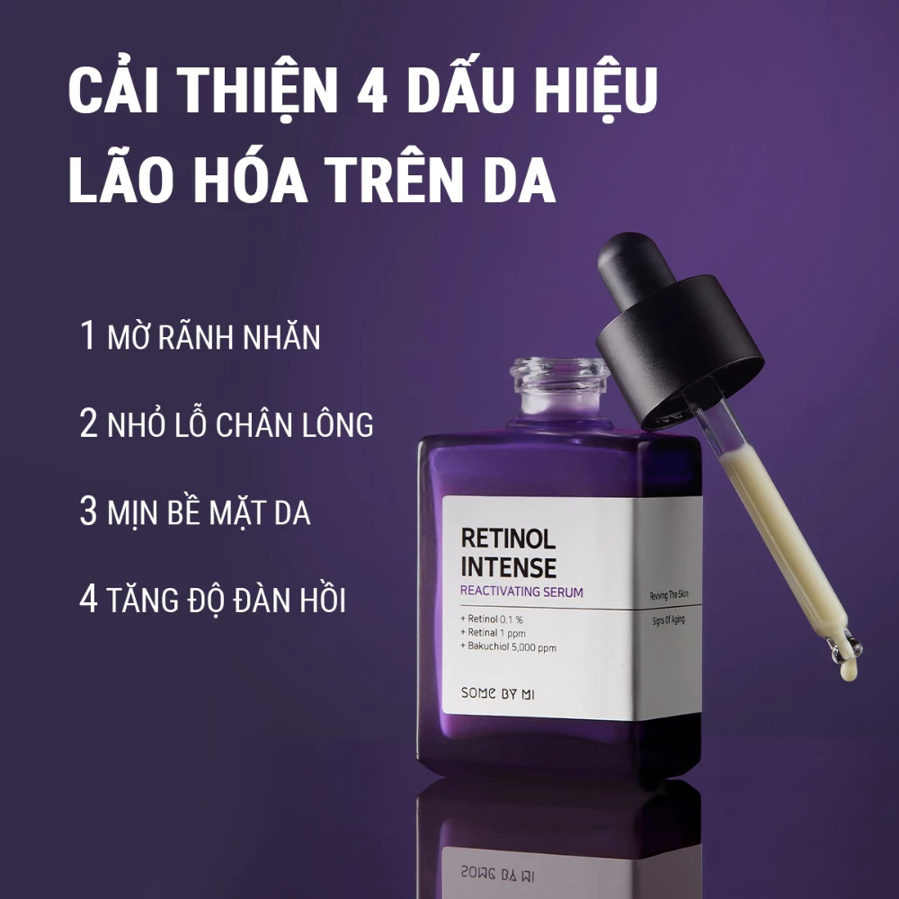 Serum Some By Mi Retinol 0.1% ngừa lão hóa căng bóng da 30ml