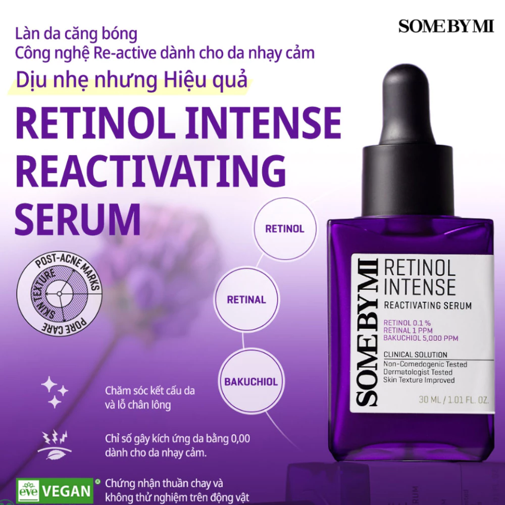 Serum Some By Mi Retinol 0.1% ngừa lão hóa căng bóng da 30ml