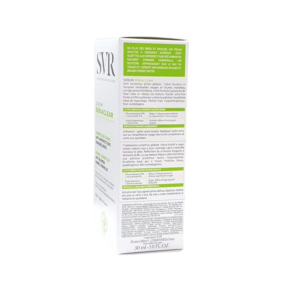 Serum SVR làm giảm mụn, mờ nám, làm mềm mịn da 30ml