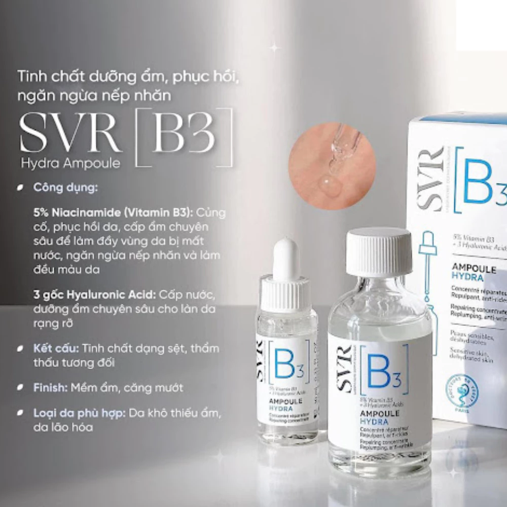 Serum SVR ngừa nếp nhăn, phục hồi và dưỡng ẩm da 30ml