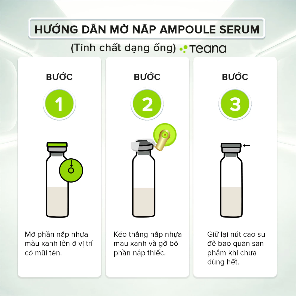 Serum Teana giảm & ngừa mụn ẩn, mụn viêm 2ml x 10 ống