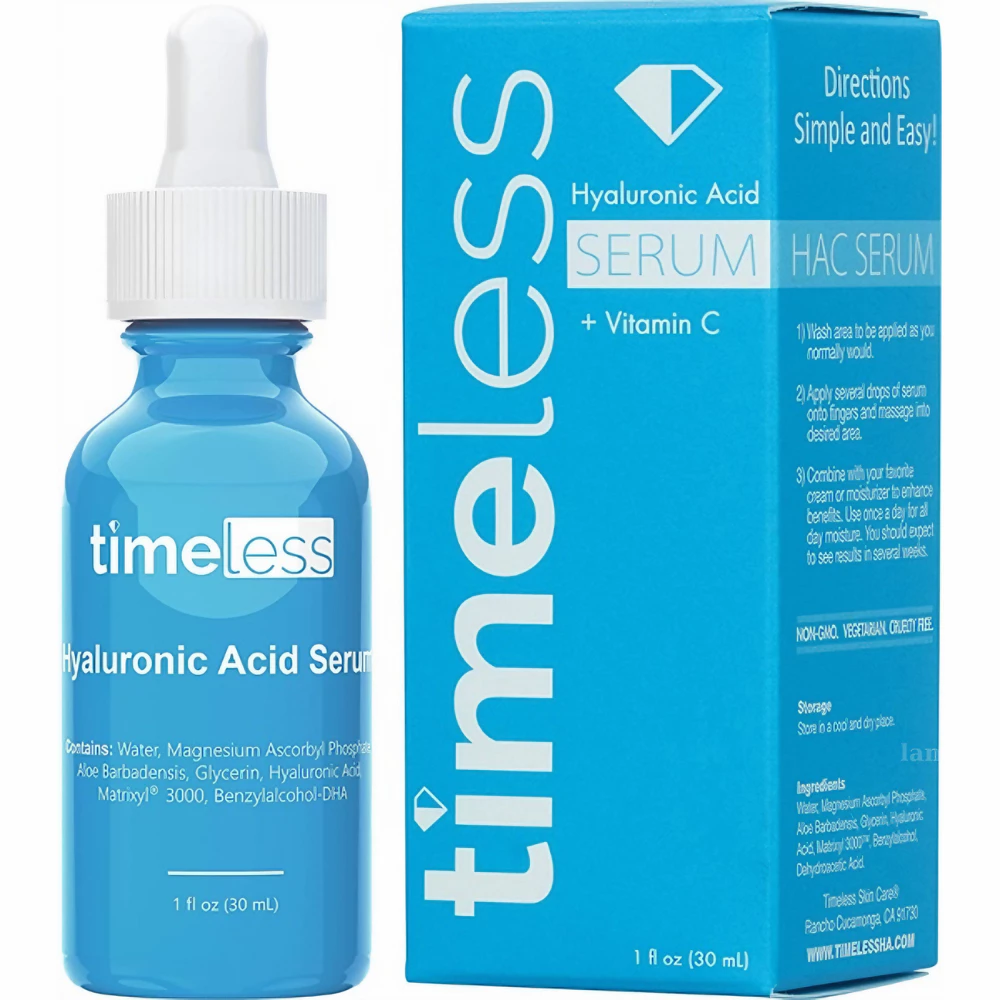 Serum Timeless HA + Vitamin C cấp ẩm, làm sáng da 30ml