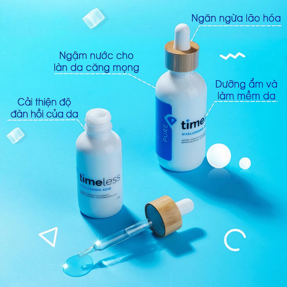 Serum Timeless Hyaluronic Acid cấp nước, dưỡng ẩm da 30ml/60ml.