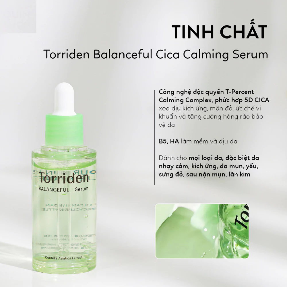 Serum Torriden làm dịu, giảm mẩn đỏ cho da mụn 50ml