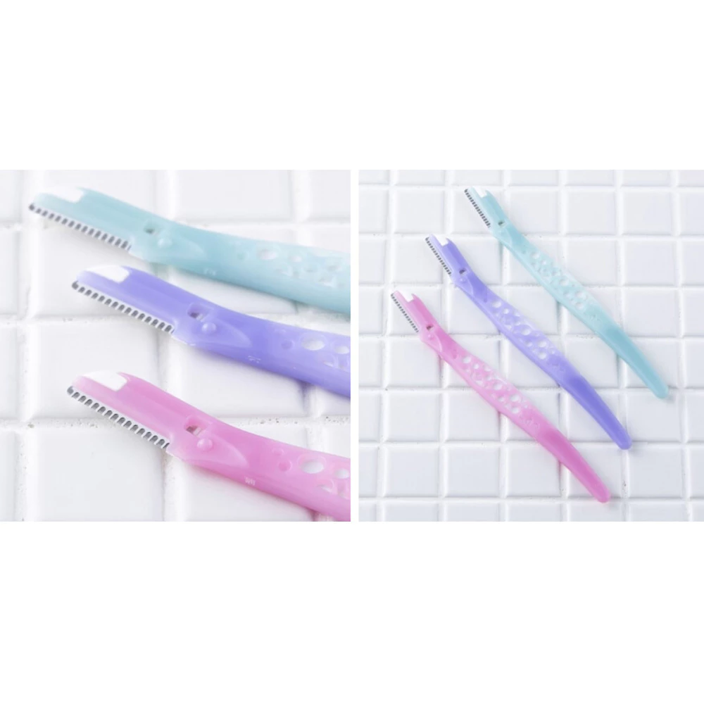 Set 3 dạo cạo lông mày KAI lưỡi đơn thân nhựa CBM-3P