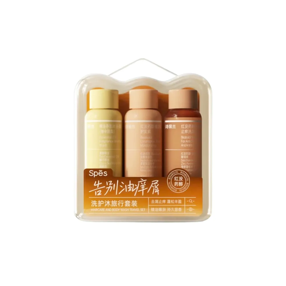 Set 3 sản phẩm gội xả sữa tắm Spes travel kit 50ml