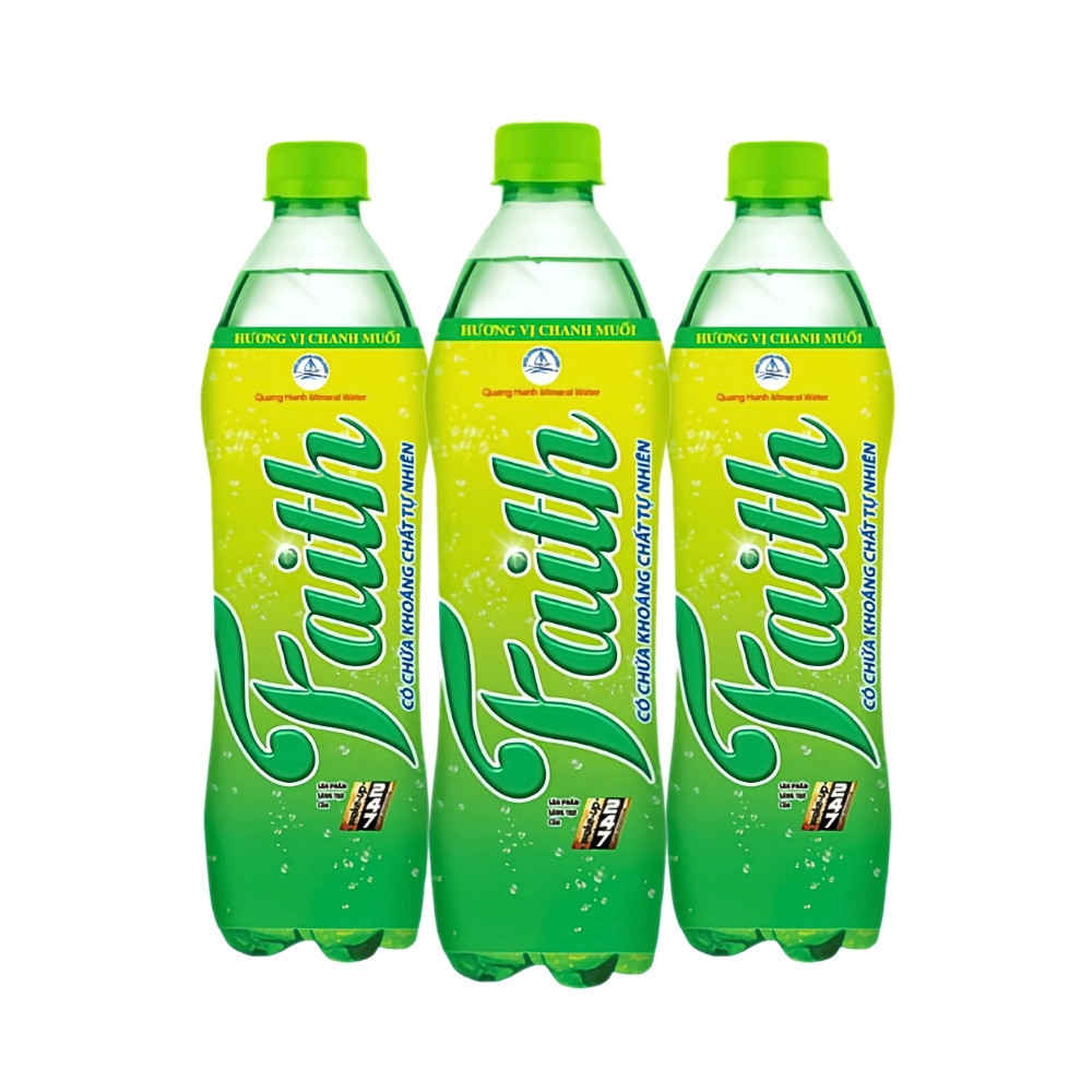 Nước khoáng Quang Hanh Faith hương vị Chanh muối 355ml