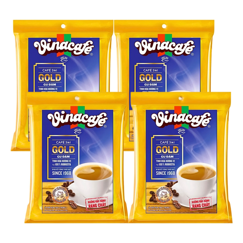 (1 gói/combo 2/5 gói) Cà phê hòa tan 3in1 Vinacafe Gold gu đậm 480g (20 gói x 24g)
