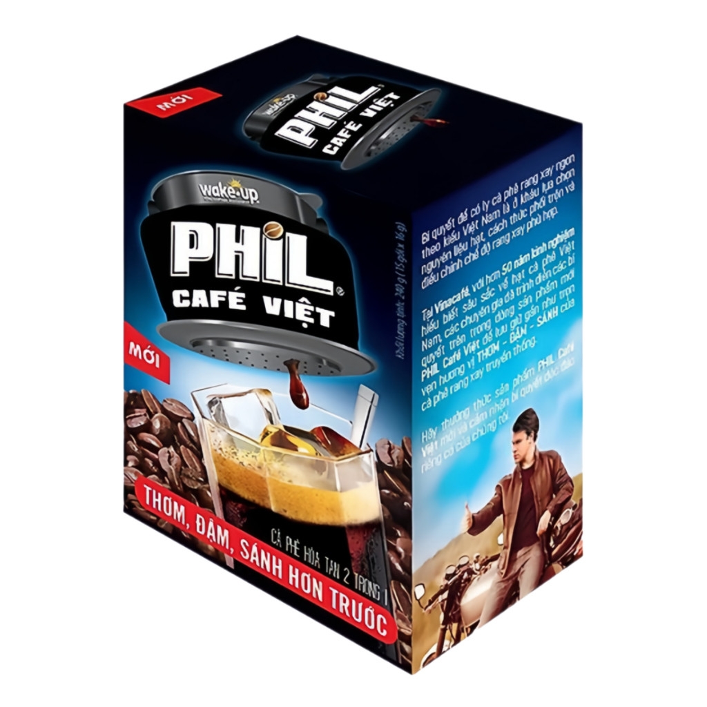 Thùng 24 hộp cà phê hòa tan Phil café Việt 240g