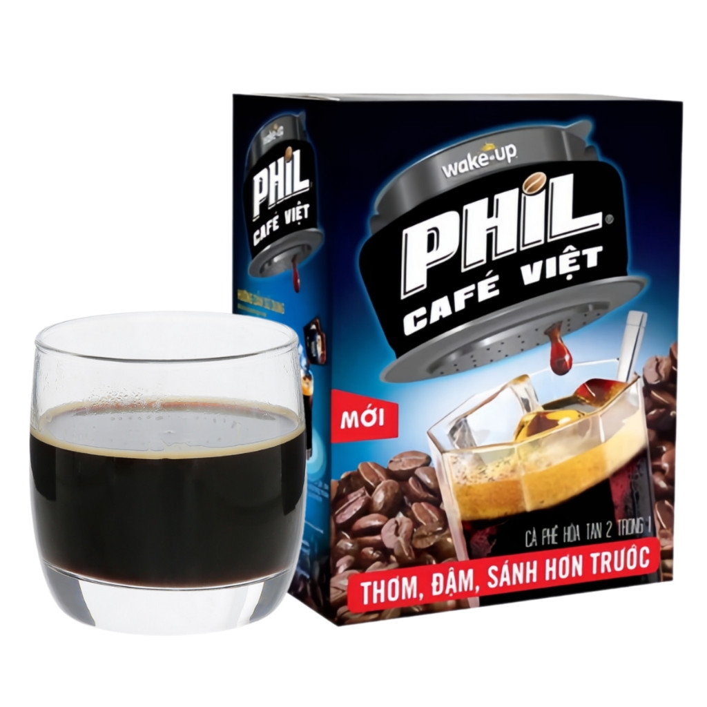 (1 hộp/combo 2/5 hộp) Cà phê hòa tan Phil café Việt 240g