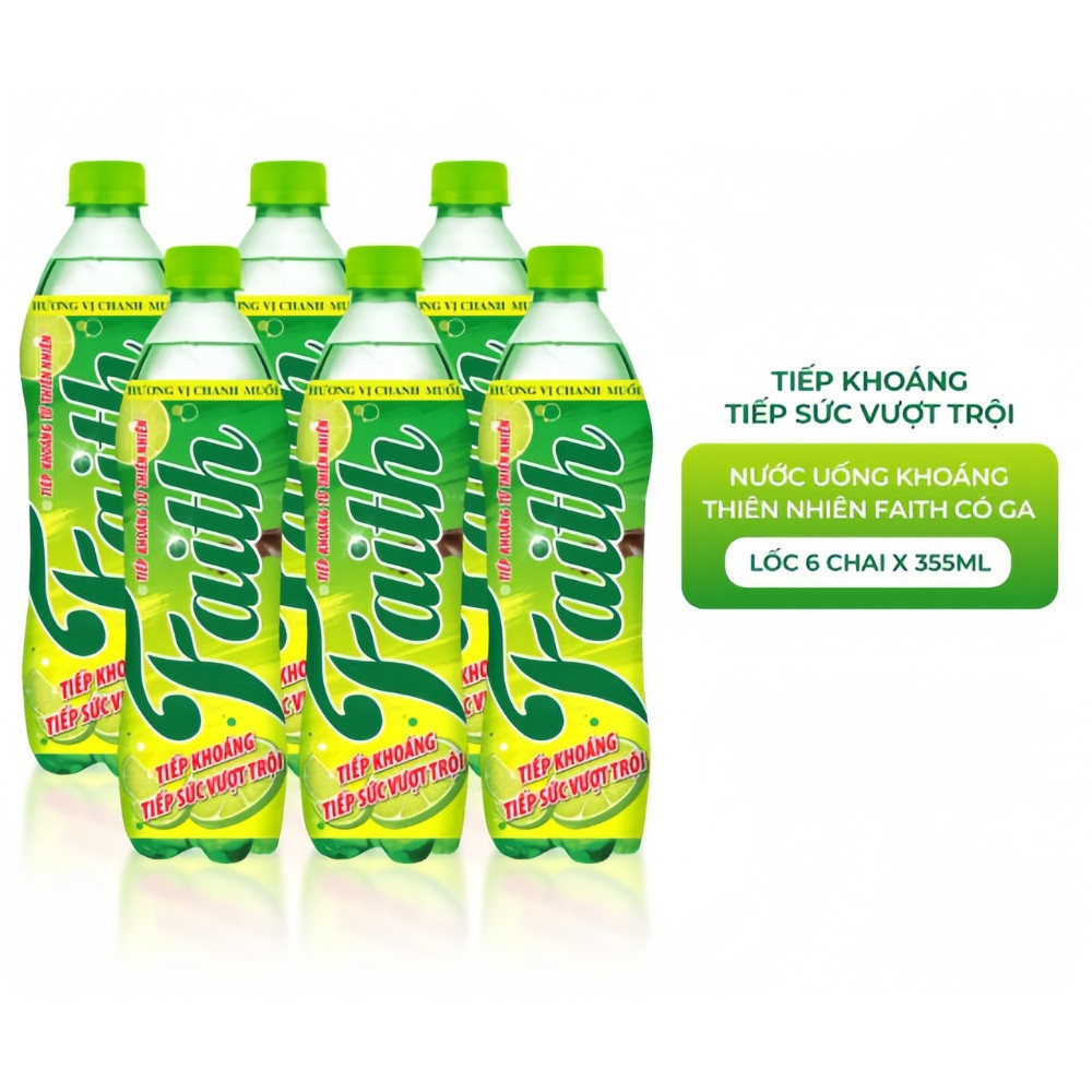 Nước khoáng Quang Hanh Faith hương vị Chanh muối 355ml