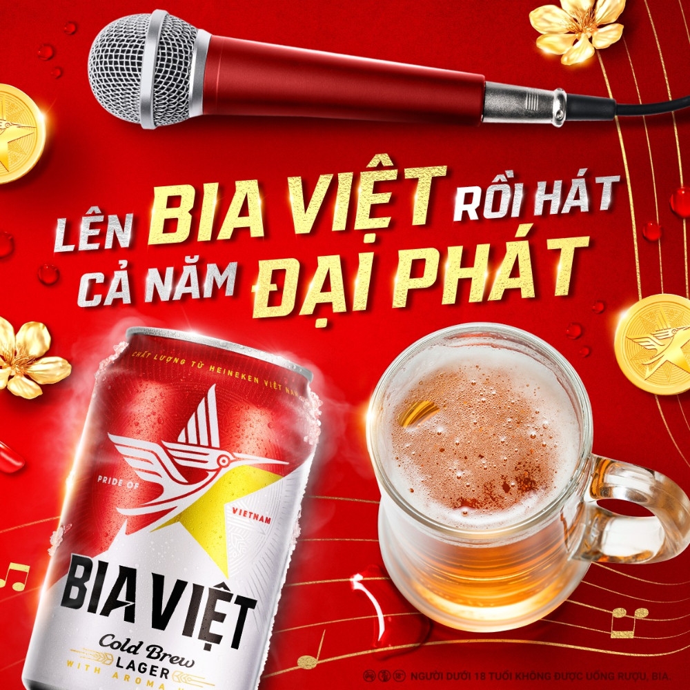 Thùng 24 lon bia Việt lon 330ml